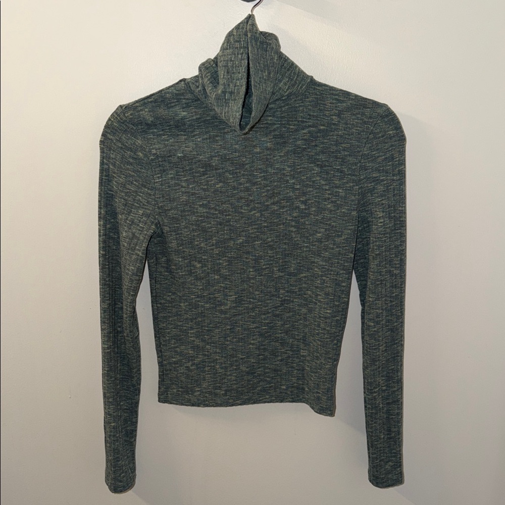 Madewell Teal Turtleneck Sweater